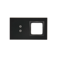 Panel dotykowy S54, 2 moduły, 2 pola dotykowe pionowe + 1 otwór na osprzęt S54, zastygła lawa | DSTR230/73 Kontakt Simon