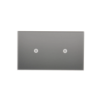 Panel dotykowy S54 Touch, 2 moduły, 1 pole dotykowe + 1 pole dotykowe, srebrna mgła DSTR211/71 | DSTR211/71 Kontakt Simon