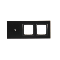 Panel dotykowy 3 moduły, 1 pole dotykowe + 2 otwory na osprzęt S54, zastygła lawa Touch DSTR3100/73 | DSTR3100/73 Kontakt Simon