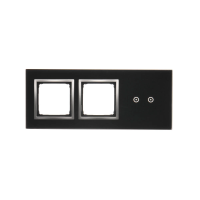 Panel dotykowy S54, 3 moduły, 2 pola dotykowe poziome + 2 otwory na osprzęty S54, księżycowa lawa | DSTR3200/74 Kontakt Simon