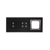 Panel dotykowy S54, 3 moduły, 2 pola dotyk.pion+4 pola dotyk.+1 otwór na osprzęt księżycowa lawa | DSTR3340/74 Kontakt Simon