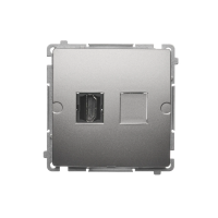 Gniazdo HDMI pojedyncze (moduł), satynowy BMGHDMI.01/29 Simon Basic | BMGHDMI.01/29 Kontakt Simon