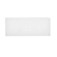 Panel dotykowy S54, 3 moduły, 2 pola dotyk.poziom+2 pola dotyk.poziom+2 pola dotyk.poziom, biała | DSTR3222/70 Kontakt Simon