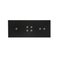 Panel dotykowy S54, 3 moduły, 1 pole dotyk.+4 pole dotyk.+2 pola dotyk. poziom, zastygła lawa | DSTR3142/73 Kontakt Simon