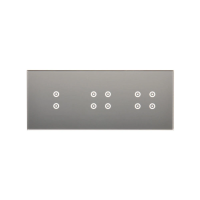 Panel dotykowy S54, 3 moduły, 2 pola dotyk. pion+4 pola dotyk.+4 pola dotyk., srebrna mgła | DSTR3344/71 Kontakt Simon