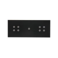 Panel dotykowy S54, 3 moduły, 4 pola dotykowe + 1 pole dotykowe + 4 pola dotykowe, zastygła lawa | DSTR3414/73 Kontakt Simon