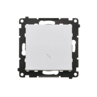 Łącznik schodowy (moduł) 10 AX, 250 V~, szybkozłącza, Aluminium mat Simon 55 | TW6.01/143 Kontakt Simon