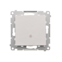 Łącznik krzyżowy (moduł) 10 AX, 250 V~, szybkozłącza, Aluminium mat Simon 55 | TW7.01/143 Kontakt Simon