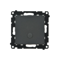 Przycisk „dzwonek” z podświetleniem LED (moduł) 10 AX, 250 V~, szybkozłącza, Czarny mat Simon 55 | TD1L.01/149 Kontakt Simon