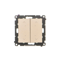 Łącznik/przycisk roletowy podwójny, elektroniczny (moduł), Szampański mat Simon 55 | TEZ2.01/144 Kontakt Simon
