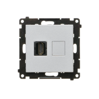 Gniazdo HDMI (moduł), Aluminium mat Simon 55 | TGHDMI.01/143 Kontakt Simon