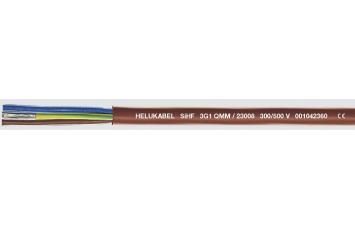 Przewód silikonowy HELUTHERM SiHF 3x1,0 300/500V KRĄŻEK | 23008 Helukabel