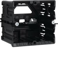 Puszka instalacyjna pojedyncza, montaż w profilach typu C, pełna, czarna Tehalit.WA | GLS5500 Hager