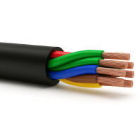 Przewód YLYs 6x1+1x1,5 czarny KRĄŻEK | 5907702811482 EK Elektrokabel