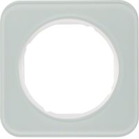 Ramka pojedyncza, szkło, biały, R.1 | 10112109 Hager