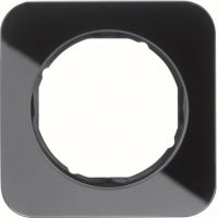 Ramka pojedyncza, szkło, czarny, R.1 | 10112116 Hager