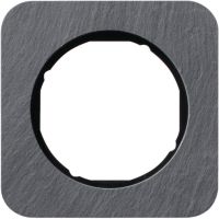 Ramka pojedyncza, łupek/czarny, R.1 | 10112384 Hager