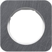 Ramka pojedyncza, łupek/biały, R.1 | 10112389 Hager