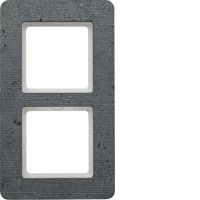 Ramka podwójna, beton, Q.7 | 10126020 Hager