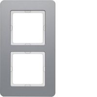 Ramka podwójna, aluminium, Q.7 | 10126074 Hager