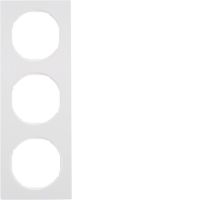 Ramka potrójna, biały, połysk, R.3 | 10132289 Hager