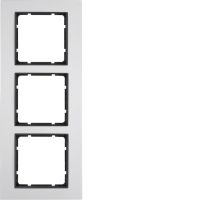 Ramka potrójna, alu/antracyt mat, B.7 | 10136904 Hager