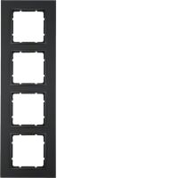 Ramka poczwórna, antracyt, mat, B.7 | 10146626 Hager