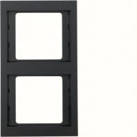 Ramka podwójna pionowa, antracyt mat, lakierowany, K.1 | 13237006 Hager