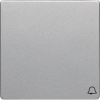 Klawisz z nadrukiem symbolu "dzwonek" do łącznika 1-klawiszowego, alu aksamit, lakierowany, Q.x | 16206054 Hager