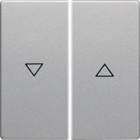 Klawisze z nadrukiem symbolu "strzałka" do łącznika 2-klawiszowego, alu aksamit, lakierowany, Q.x | 16256084 Hager