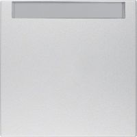 Klawisz z polem opisowym do łącznika 1-klawiszowego, alu mat, lakierowany, B.Kwadrat/B.7 | 16261404 Hager