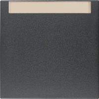 Klawisz z polem opisowym do łącznika 1-klawiszowego, antracyt mat, B.x | 16261606 Hager