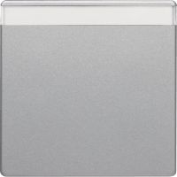 Klawisz z polem opisowym do łącznika 1-klawiszowego, alu aksamit, lakierowany, Q.x | 16266084 Hager