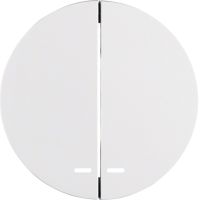 Klawisze z przezroczystą soczewką do łącznika 2-klawiszowego, biały, połysk, R.1/R.3 | 16272089 Hager