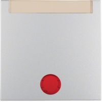 Klawisz z 5 dołączonymi soczewkami i polem opisowym do łącznika 1-klawiszowego, alu mat, lakier | 16281404 Hager