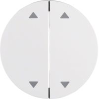 Klawisze z nadrukiem symbolu "strzałki" do łącznika 2-klawiszowego, biały, połysk, R.1/R.3 | 16442089 Hager