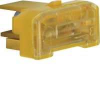 Wkładka żarowa z zaciskiem neutralnym, mechanizm, żółty | 167602 Hager