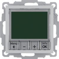 Regulator temperatury ze sterowaniem czasowym styk zwierny i el.centralny, alu, B.x | 20441404 Hager