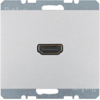 Gniazdo HDMI z przyłączem 90st. alu, K.1 | 3315437003 Hager
