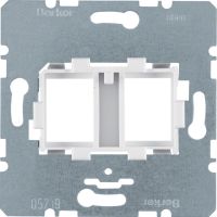 Płytka nośna podwójna z białym elementem mocującym, mechanizm, One.platform | 454105 Hager