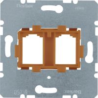 Płytka nośna podwójna z pomarańczowym elementem mocującym, mechanizm, One.platform | 454109 Hager