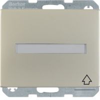 Gniazdo Schuko z pokrywą i polem opisowym, samozaciski, stal szlachetna nierdzewna, K.5 | 47527104 Hager
