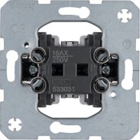 Łącznik 1-klawiszowy, 1-biegunowy, mechanizm, samozaciski, One.platform | 533031 Hager