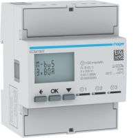 Licznik energii elektrycznej 1-fazowy, 3x80A 4M, M-bus, Agardio.measure | ECM180T Hager