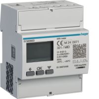 Licznik energii elektrycznej 3-fazowy, 80A 4M, M-bus, MID, Agardio.measure | ECM380D Hager