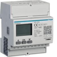 Licznik energii elektr. 3-fazowy, przekł. 1-5A 4M, Modbus, MID, Agardio.measure | ECR300C Hager