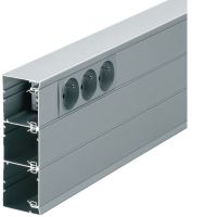 Podstawa kanału 50x161mm, aluminium, anodyzowana, GBA (2m) | GBA501611ALU Hager
