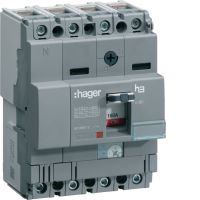 Wyłącznik mocy x160 4P 25kA 80A | HHA081H Hager