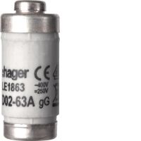 Wkładka topikowa D02 gG 63A 400VAC | LE1863 Hager
