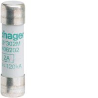 Wkładka bezpiecznikowa cylindryczna CH-10 10x38mm aM 2A 500VAC | LF302M Hager